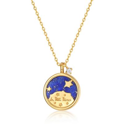 China Bohemia Bohemian Lasso Lapis Lazuli Necklaces Handmade Engraving Pendant Necklace for sale