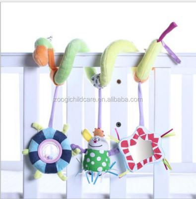 China Hanging Stuffed Plush Pram Baby Plush Toys With Colorful Design for sale