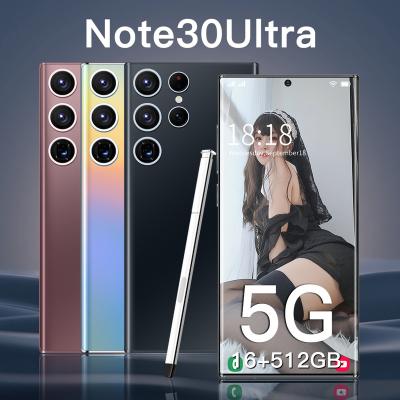 China Original S22 Fingerprint Ultra 7.2 Inch Smartphone 12+512GB Full Screen Android Phone Built-in Stylus Face ID Unlocked Cell Mobil Phone for sale