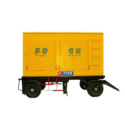 China 800Kw Movable Generator Set Trailer Rainproof Thrown Diesel Generator 4500*1600*2500 for sale