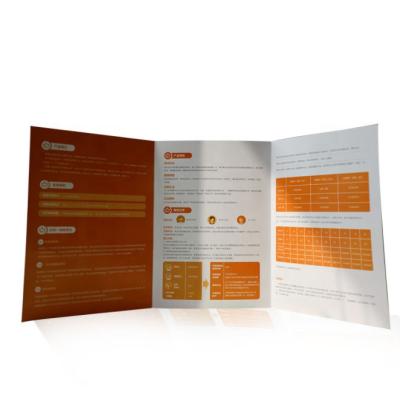 China Printing Advertising Brochure Leaflet Customized Full Color Flyer Printing Mall Booklet Paper Leaflet for sale