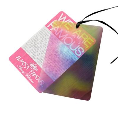 China China Viable Professional Manufacture Plastic Cardboard Shipping Labels Dangle Hang Tag For Clothing/Jeans/Hats/Belts for sale