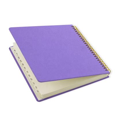 China 2022 Hardcover Customized Printing Notebooks Hardcover Planner School Notebook With Spiral Binding for sale