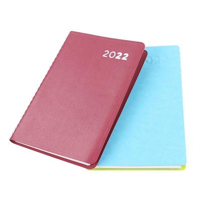 China 2022 Custom Leather Cover Planners and Notebooks Daily Planner School Notebook Hard Cover Book for sale