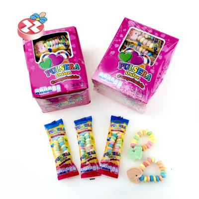 China 12g Glucose Fruit Flavors Bracelet Press Candy Watch Heart Butterfly Bracelet Candy for sale