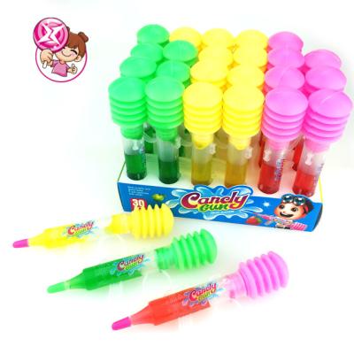 China Natural Sweet Halal Fruit Flavor Pumping Toy With Jam Jelly Liquid Candy for sale