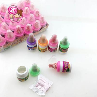 China Caring Glucose Fruit Flavor Bottle Feeding Bottle Nipple Candy With Sour Powder for sale