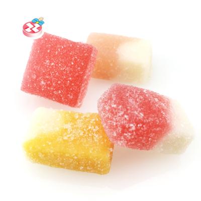 China Glucose Packed Confectionery Freeze Soft Gummy Candy Fruit Shape for sale