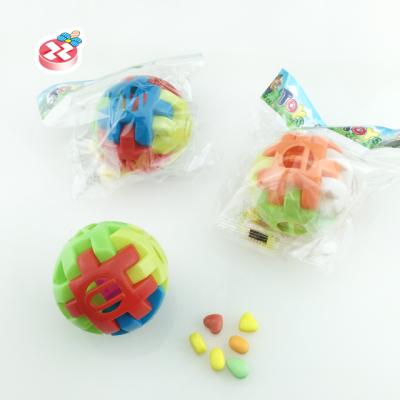 China Cartoon Toys Amaze Building Block Ball With Whistle Toy Candy for sale