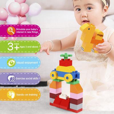 China Gorock 108/198/356/68/142/272PCS Classic Eco-friendly Material Diy Building Block Baseplate Eco-friendly Brick Kids Creative Educational Toys for sale