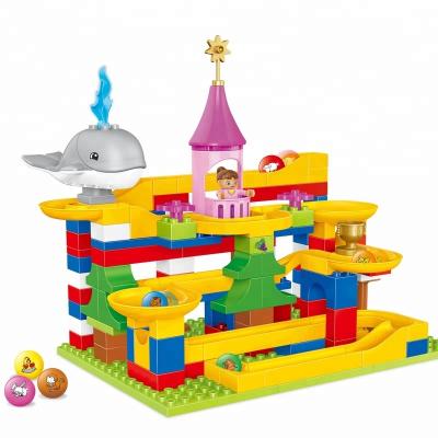 China Construction Toy Educational Building Toy 1046 Building Blocks Set Model 139Pcs Slide Kids Great Bricks Toys For Gift For Baby Compatible With Duplo for sale