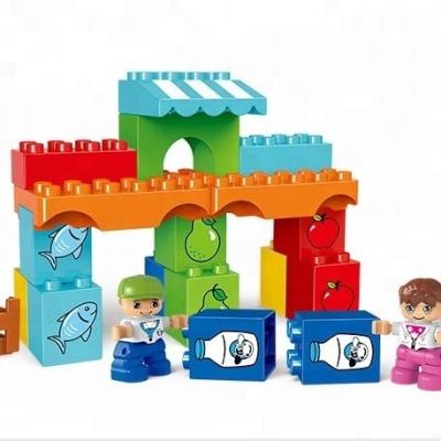 China Construction Toy Building Toy Shantou 37 PCS Compatible with Toddler Toys Large Building Block Bricks Duplo Toy for sale