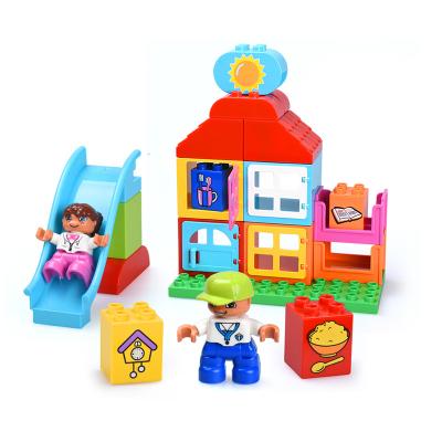 China DIY Eco-friendly Material Building Blocks Police City Toys ABS Plastic Educational Material Set for sale