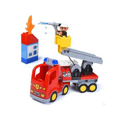 China 2019 DIY Eco-friendly Material Fire City Building Block ABS Plastic Educational Material Toys Large Toy for sale