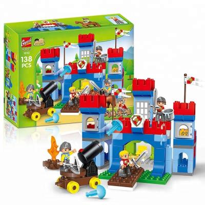 China Building Toy Castle Large Particle Building Blocks Pirates Battle Bricks Baby City Educational Toys Compatible With Duplo for sale