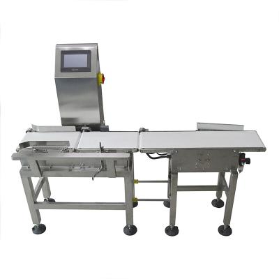 China Automatic Weighing Function Food Package Weight Check Weigher With Conveyor Belt for sale