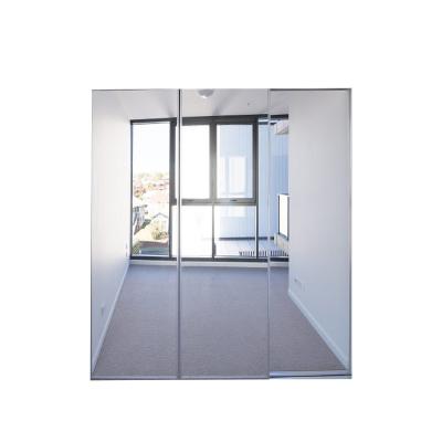 China (Size) Adjustable Sliding Door Bedroom Sliding Wardrobe Door Iron Glass Door Easy To Use for sale