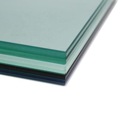 China Yard bulletproof toughened laminated glass for airport/bank/police use cut to class triple laminated glass for sale