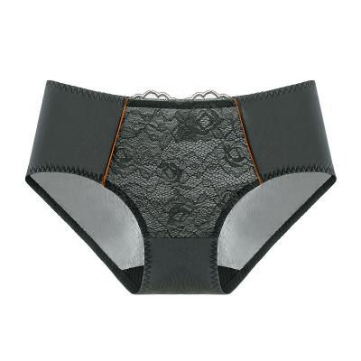 China Breathable fashionable underwear, hip wrap, strong elasticity, high comfort, soft sexy lace mid-waist briefs for sale