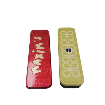 China Recycled Materials Wholesale Custom Printed Personalized High Quality Rectangular Tinplate Material Pencil Tin for sale