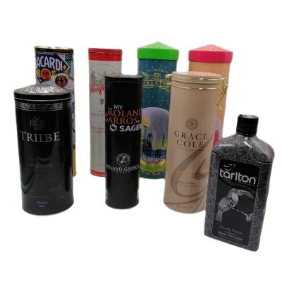 China Eco-Friendly Recycled Materials Custom Design High Quality Special Shaped Packaging Wine Tin Box Exquisite Metal Gift for sale