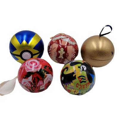 China Hot Selling Environmental Friendly Recycled Materials Ball Shape Wedding Gift Tin Balls Jar Te koop