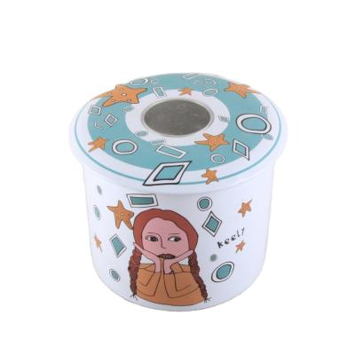 Chine Recycled Materials Wholesale OEM Creative Empty Round Tin Can With Clear Window For Tea Candy Container à vendre