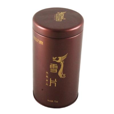 China Recycled Materials Empty For Food Grade Recycled Materials Round Recycled Materials Tea Tin Box With Plug Lid Te koop