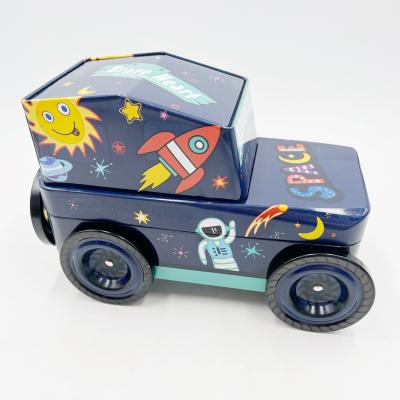 China Recyclable Wholesale Car Jeep Shaped Tin Box Tin Can à venda