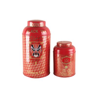 中国 High Quality Recycled Materials Chinese Metal Packaging Round Tea Canister 販売のため