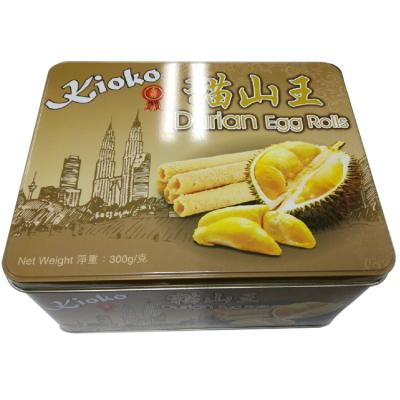 Chine Gift Wrapping Cookie Candy Custom Printed Aluminum Square Cookie Tin Box à vendre