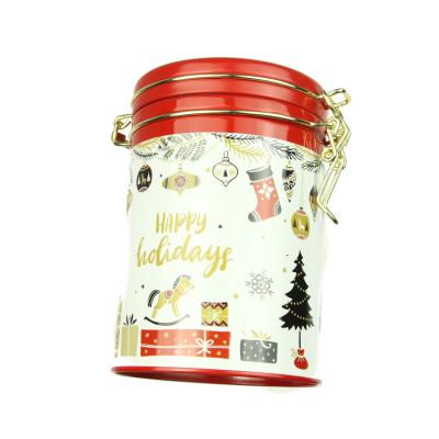 China Gift & Craft Small Logo Empty Round Shaped Coffee Custom Gift Tin Can With Lid OEM Packaging Te koop