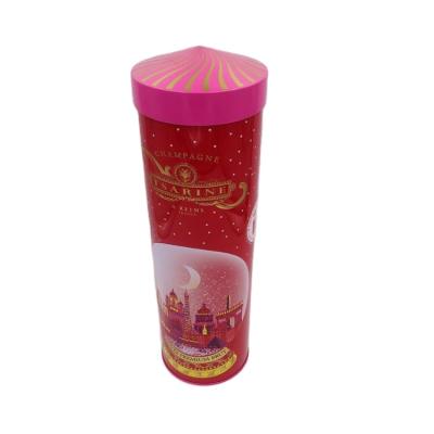 China Recyclable Wine Tin Container Embossed Custom Printing for sale