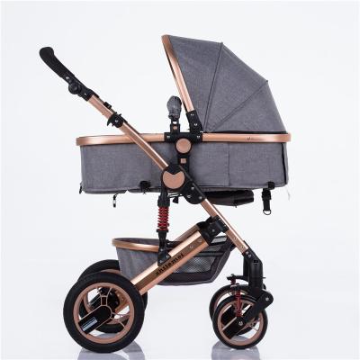 China Popular Wholesale Luxury Lycra Baby Prams Manufacture Baby Stroller With Big Wheels for sale