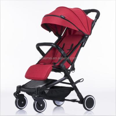 China Portable Baby Walker China OEM Size One Lightweight Folding Easy Folding Small Hand Folding New Design Baby Stroller with Aluminum Frame and Detachable Front Bar for sale