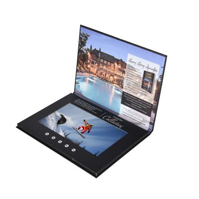 China real estate property video brochure 10 inch LCD video in print for real estate advertising brochure for sale