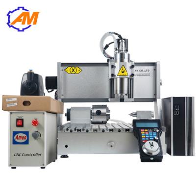 China Hard Wood CNC Router Engraving Machine Ball Screw 4 Axis 3040 Spindle Motor for sale