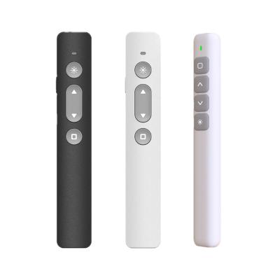 China Green 2022 Smart Wireless Remote Control Laser Pointer Office Appliances 2.4GHz USB Laser Pen Presentation Indicator for sale