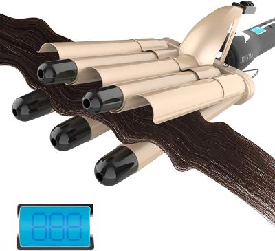 China Wave Hair Curling Iron for Women - Small 3/4-Inch (19mm) Hair Waver Iron, 5-Barrel Hair Curling Iron Wand for sale