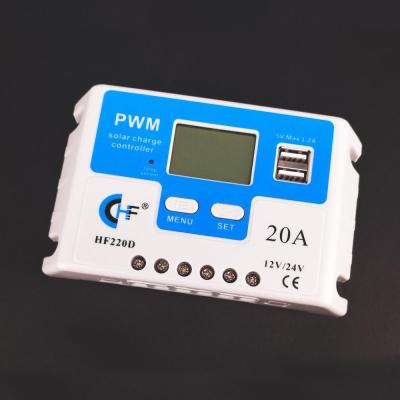 China 2017 Solar System Controller Off-grid PWM Solar Charger 20A 12V 24V for sale