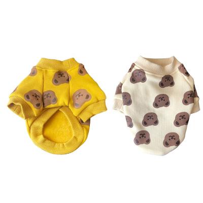 China Viable Yellow Spring Autumn Dog Apparel Pet Clothes for Dogs for sale