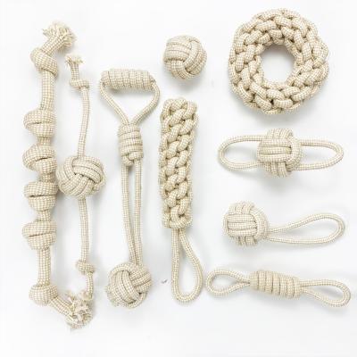 China 2021 Hot Selling Viable Cat Cotton Puzzle Set Durable Pets Animal Rope Toy For Dog for sale