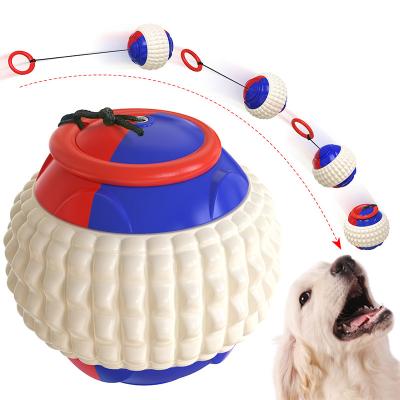 China Viable Wholesale Plastic Molar Rope Ball Animals Dog Funny Training Toy For Dogs for sale