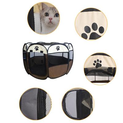 China Travel Enclosed Kennel Oxford Cloth Folding Tent Private Pet Bed For Dog Cats for sale