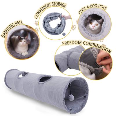 China Viable New Design Removeable Cat Pet Tunnels For Pet Collapsible Cat for sale