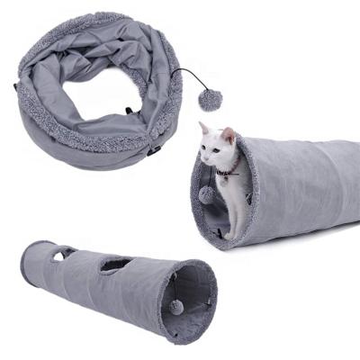 China Viable Small Cat Play Tube Interactive Pet Fun Tunnel With 2 Way for sale