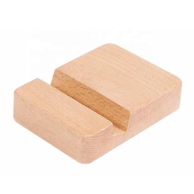 China Hot Selling Mobile Phone/Tablet Mobile Phone Wooden Stand Single Hole Smartphone Stand for sale