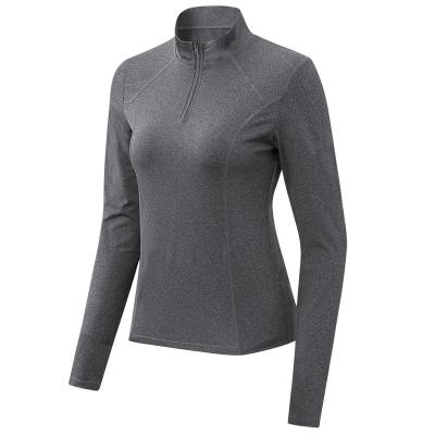 China Breathable Women Workout Clothes Long Sleeve Shirt Outdoor Activewear Fitness Gym Tops On Casual Fitness Tights for sale