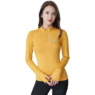 China Breathable Loose Yoga Crop Long Sleeve Yoga Top Long Sleeve Yoga Top Long Sleeve for sale