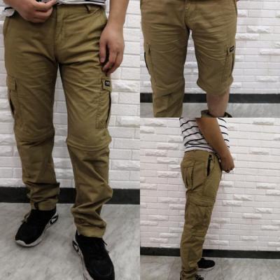 China OEM GDL507 Wholesale 6 Pockets Multi Side Anti-pilling Pants With Detachable Leg Mens Tactical Zipper Off Leg Convertible Cargo Raising Pants for sale